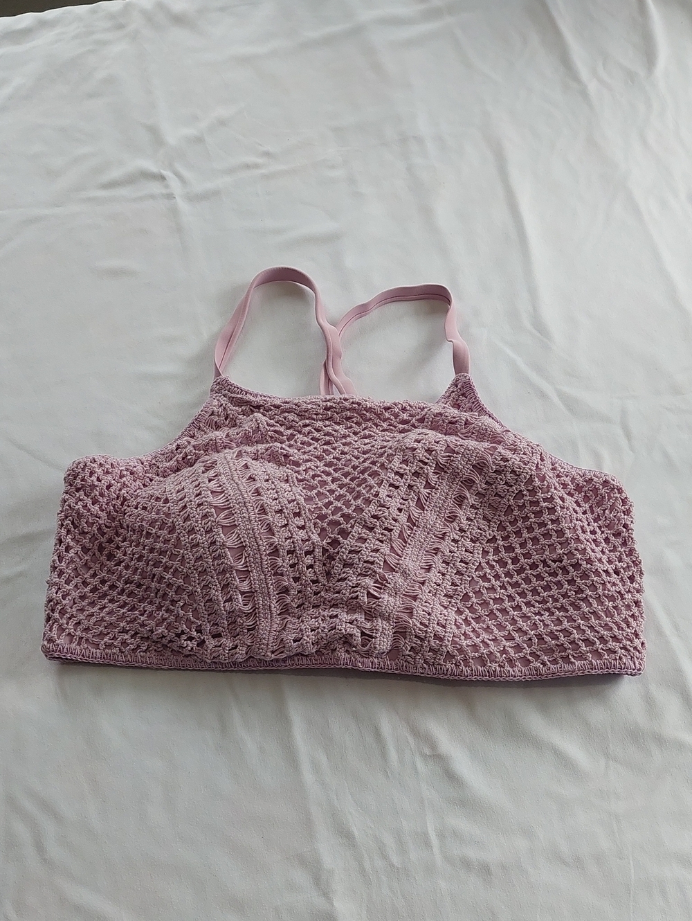 Xhilaration Soft Crochet Bralette - Pink Size 22
